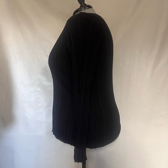 Rebel Wilson Angel Ribbed Sweater Sz 3X Preppy V-Neck Holiday Glitter Metallic - Picture 6 of 12